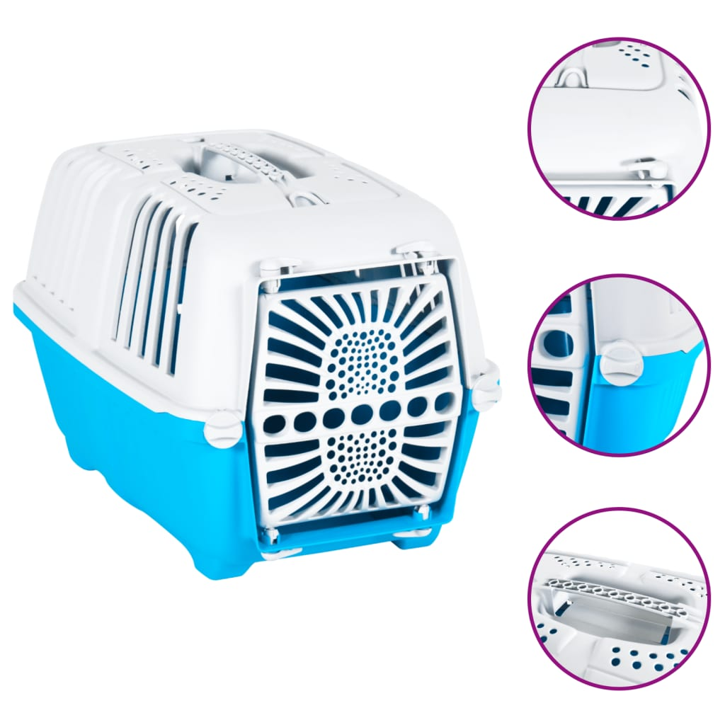 Pet Carrier for Dog & cats - White and Blue | ScoobPaws