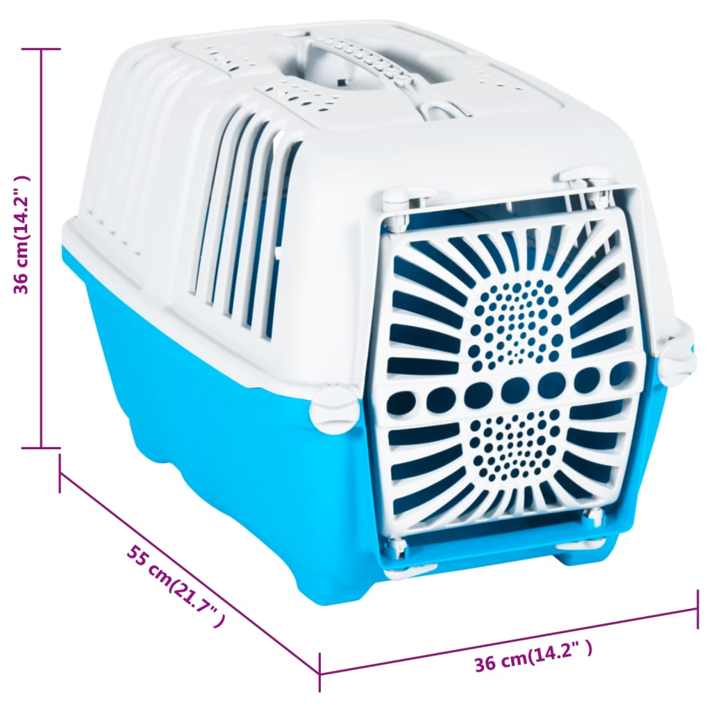 Pet Carrier for Dog & cats - White and Blue | ScoobPaws